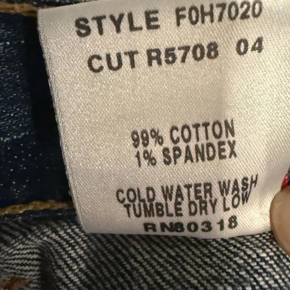 Lucky Brand Dungarees USA Made Y2K Rare‎ Vintage Sweet N Low Ankle Women's 29/30 - Picture 4 of 7